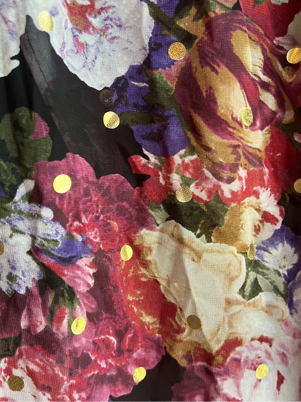 Express Red Floral V-Neck High-Low Maxi Dress - Picture 9 of 13